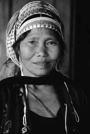 Akha Woman,Portrait,Laos,gelatin silver print