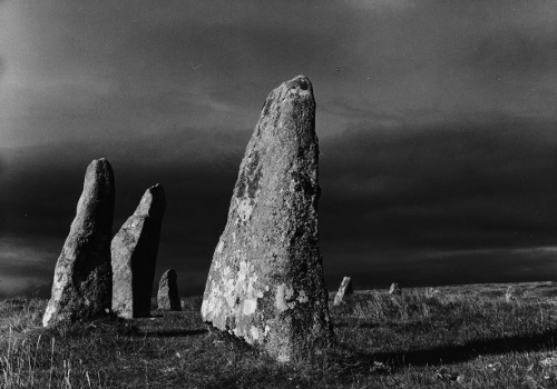 Stone Circle,Scorhill,Dartmoor,gelatin silver print