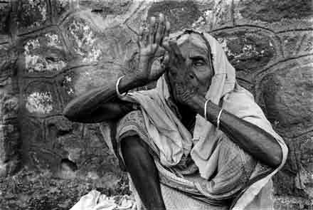 Old Woman,Pune,Portrait,India,gelatin silver print