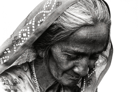 Zura Village Woman 2,Portrait,Gujarat,India,gelatin silver print