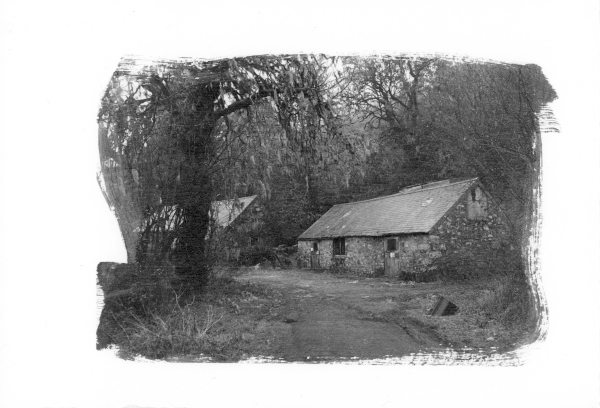 Laughter Hole Farm - 1, dartmoor,abandond farmhouse,devon, silver emulsion print